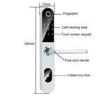 Aluminiumlegierung BLE nehmen von intelligentes Türschloss Keyless 300mm Fingerabdrücke