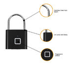 Keyless biometrische intelligente Fingerabdruck-Vorhängeschloss-Zink-Legierung Mini Fingerprint Lock