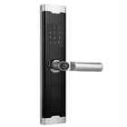 Biometrisches intelligentes Türschloss mit Fingerabdruck, Aluminiumlegierung, 6 V, 4 x AA-Batterien