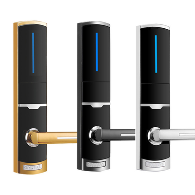 310*72mm Zinklegierung Hotellelektronische Smart-Türschlösser mit RFID-Karte und mechanischem Schlüssel
