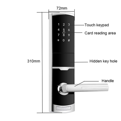 4 in 1 Schlüssellose Eingabe Passwort Wohnung Smart Door Lock mit 4pcs AA Batterie