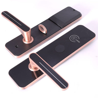 Schwarze Farbe RFID Schlüsselkarte Hotel Smart Door Locks mit kostenloser Hotelmanagement-Software