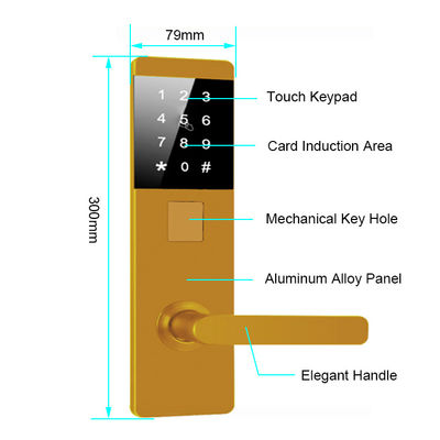 Aluminiumlegierung TTlock Passwort Elektronische Smart Door Locks für Wohnung Home Office