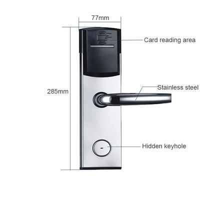 Silberfarben Smart Key Card Hotel Elektronische Türschlösser für Hotel Apartment Büro