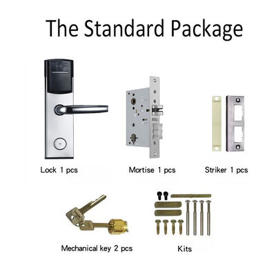 Silberfarben Smart Key Card Hotel Elektronische Türschlösser für Hotel Apartment Büro