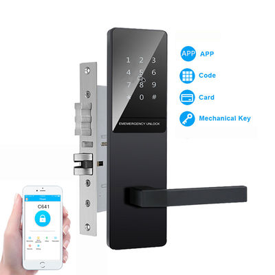 Schwarze Farbe Touch-Tastatur Wohnung Smart Door Lock für die Haustür
