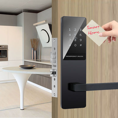 Schwarze Farbe Touch-Tastatur Wohnung Smart Door Lock für die Haustür