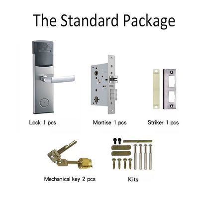 ANSI Standard Mortise Key Card Hotel Smart Door Locks mit kostenloser PC-Software