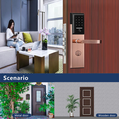 Edelstahl 6068 Mortise TTlock App-gesteuertes Türschloss mit Smart Keypad