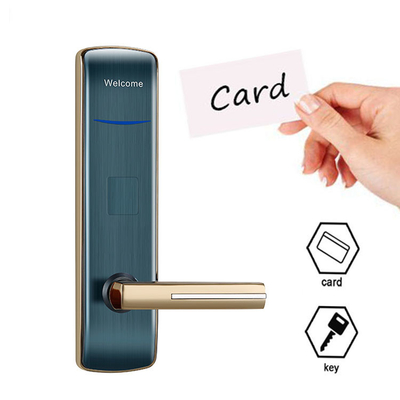 Goldfarbene Zinklegierung Hotellelektronische Schlösser mit Kartencoder für Hotel Motel Apartment
