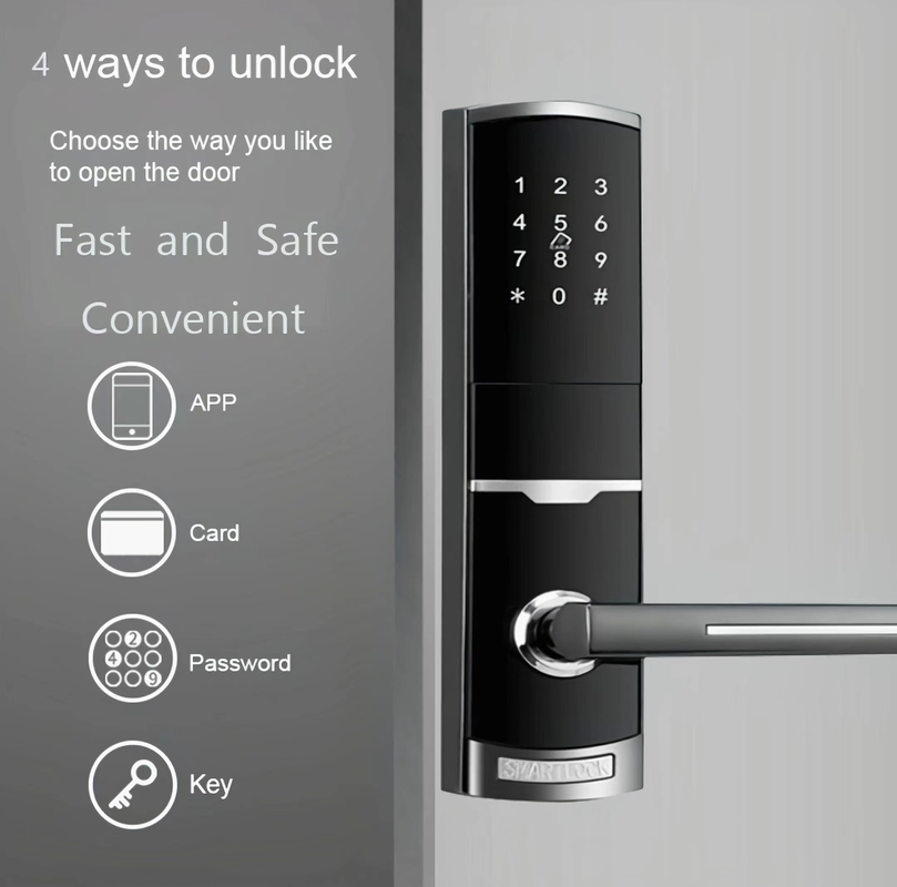 4 in 1 Schlüssellose Eingabe Passwort Wohnung Smart Door Lock mit 4pcs AA Batterie