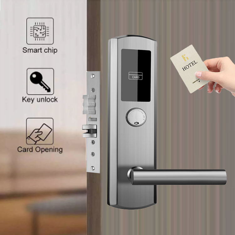 304 Edelstahl Schlüsselkarte Hotel Smart Door Locks mit kostenloser PC-Software