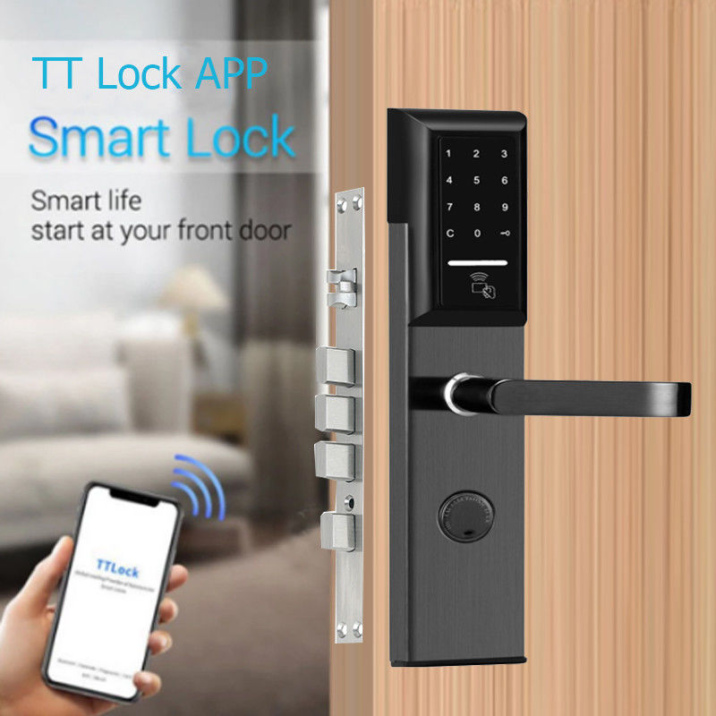 Edelstahl 6068 Mortise TTlock App-gesteuertes Türschloss mit Smart Keypad