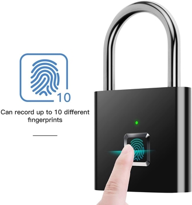 Tragbares intelligentes Fingerabdruck-Vorhängeschloß USB, das Keyless schnelles auflädt, setzen Antidiebstahl frei